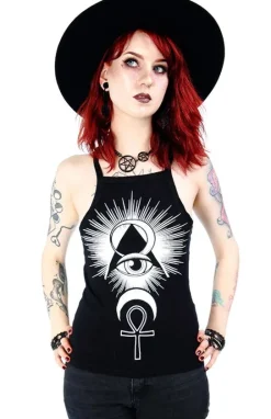 Czarny damski Top Third Eye-Restyle Sale