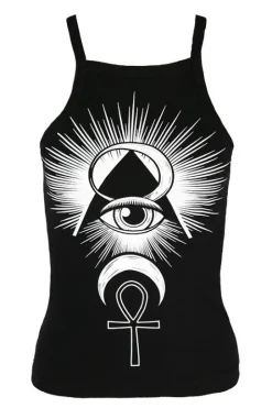 Czarny damski Top Third Eye-Restyle Sale