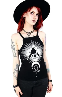 Czarny damski Top Third Eye-Restyle Sale