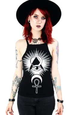 Czarny damski Top Third Eye-Restyle Sale