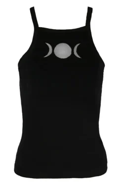 Czarny damski top Triple Goddess-Restyle Clearance