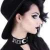 Czarny kapelusz z szerokim rondem, usztywniany kapelusz, welna "WITCH"-Restyle New