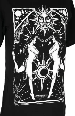 Czarny luźny tshirt COVEN OVERSIZED-Restyle Fashion