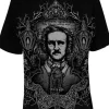Czarny luźny tshirt EDGAR POE OVERSIZED-Restyle Sale