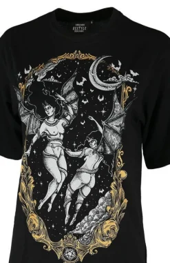Czarny luźny tshirt succuby LAS FURIAS OVERSIZED-Restyle Hot