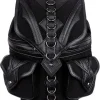 Czarny plecak do szkoły z kieszeniami, torba smok "DRAGON BACKPACK"-Restyle Fashion