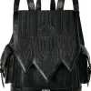 Czarny plecak szkolny z kieszeniami CATHEDRAL ROSETTE-Restyle Clearance