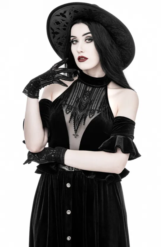 DARK ALTAR HALTERNECK TOP-Restyle New