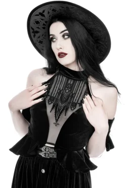 DARK ALTAR HALTERNECK TOP-Restyle New