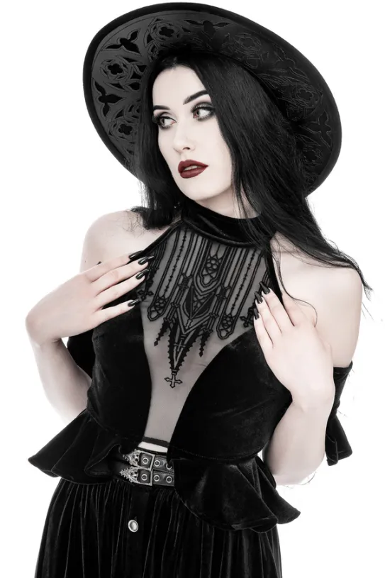 DARK ALTAR HALTERNECK TOP-Restyle New