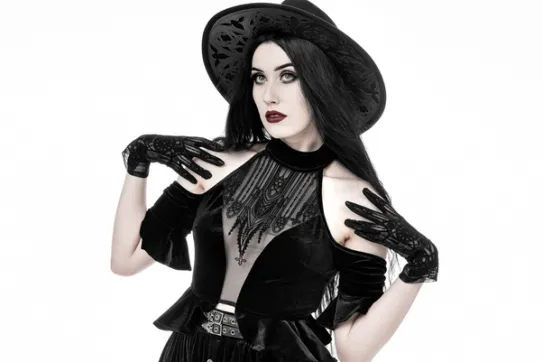 DARK ALTAR HALTERNECK TOP-Restyle New