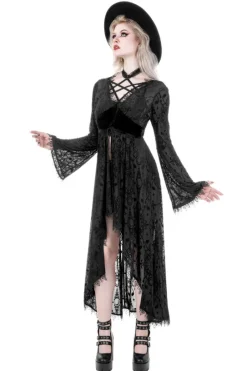 DARK ANGEL BURNOUT DUSTER gotycka narzutka-Restyle Online