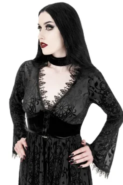DARK ANGEL BURNOUT DUSTER gotycka narzutka-Restyle Online