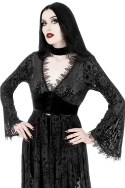 DARK ANGEL BURNOUT DUSTER gotycka narzutka-Restyle Online