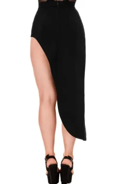 DESIREE SKIRT Asymetryczna spódnica z przeszyciami-Restyle Online