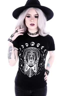 Dopasowana Damska koszulka z Wednesday Addams t-shirt "TRIPPIN WEDNESDAY"-Restyle Hot