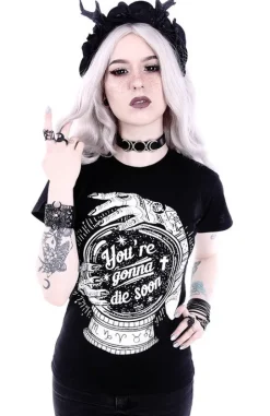 Dopasowany Damski t-shirt z magiczną kulą 