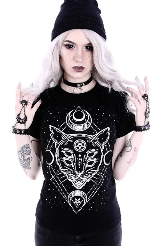 Dopasowany t-shirt koszulka z Kotem "GALAXY CAT"-Restyle Online