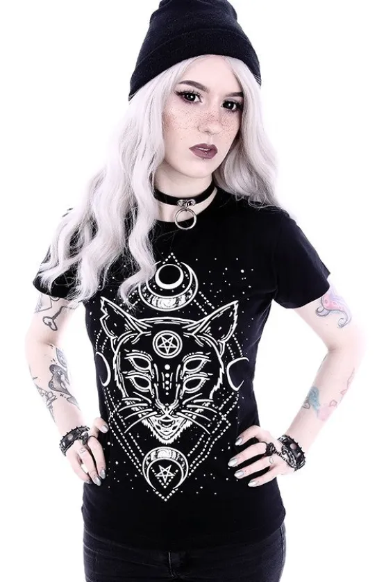 Dopasowany t-shirt koszulka z Kotem "GALAXY CAT"-Restyle Online
