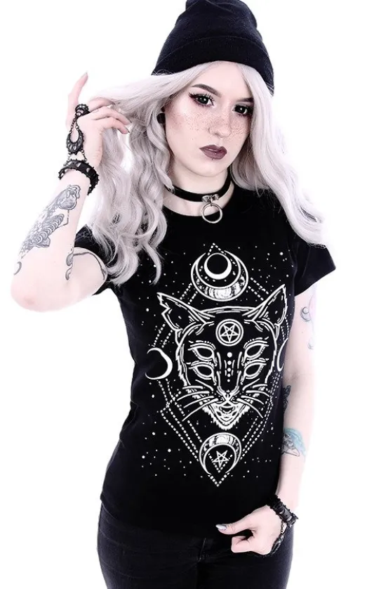 Dopasowany t-shirt koszulka z Kotem "GALAXY CAT"-Restyle Online