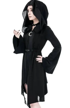 Długa bluza z woalem DARK FAY-Restyle Online