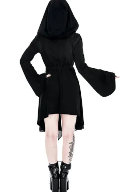 Długa bluza z woalem DARK FAY-Restyle Online