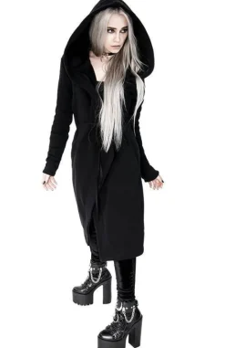 Długa, gotycka bluza z haftem poroża INTO THE WILD-Restyle Sale