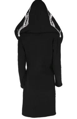 Długa, gotycka bluza z haftem poroża INTO THE WILD-Restyle Sale