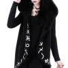Długa, Runiczna bluza z obszernym kapturem "RUNES HOODIE"-Restyle Online