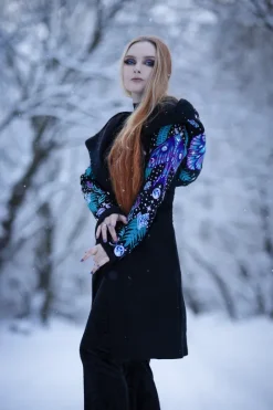 ENCHANTED FOREST HOODIE Bluza z haftem ćma i paproć-Restyle Best