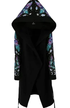 ENCHANTED FOREST HOODIE Bluza z haftem ćma i paproć-Restyle Best