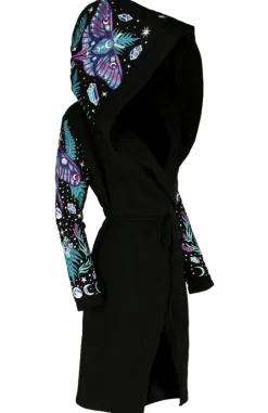 ENCHANTED FOREST HOODIE Bluza z haftem ćma i paproć-Restyle Best