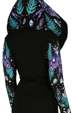 ENCHANTED FOREST HOODIE Bluza z haftem ćma i paproć-Restyle Best