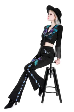 ENCHANTED FOREST JEANS dzwony z wysokim stanem-Restyle Outlet