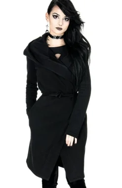 FOREST WITCH haft paproć Długa, gotycka bluza z paprocią-Restyle New