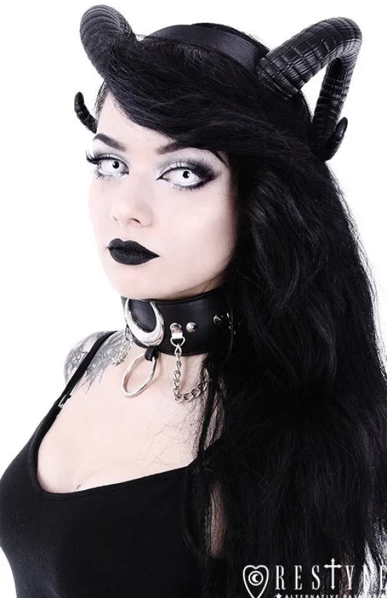 Gotycka obroża z księżycem "IRON MOON COLLAR"-Restyle Sale