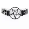 Gotycka obroża z napisem WITCHCRAFT BLACK VEGAN CHOKER-Restyle Clearance