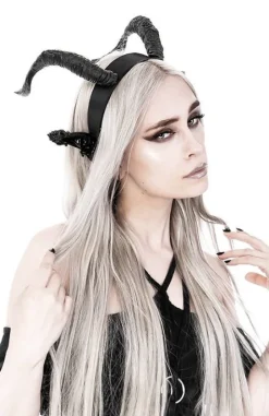Gotycka opaska z rogami DARK ELF-Restyle Sale