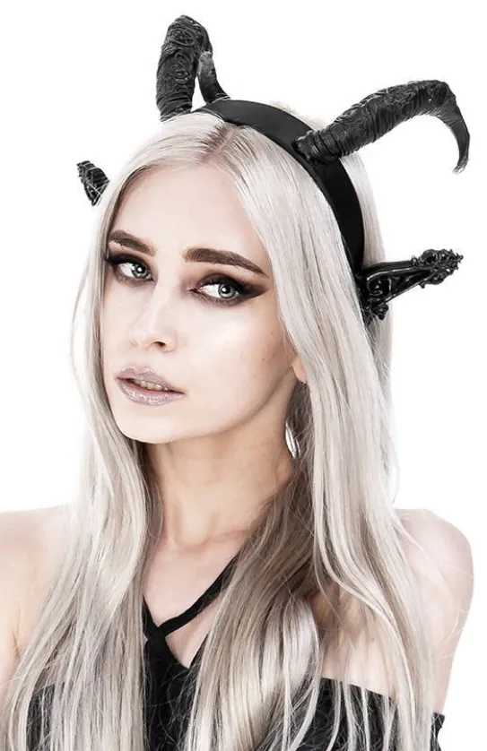 Gotycka opaska z rogami DARK ELF-Restyle Sale
