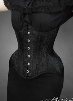 Gotycki gorset mocno modelujący talię „WH BROCADE UNDERBUST