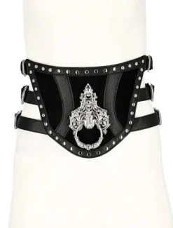 Gotycki Pasek na Talię KNOCKER WAIST BELT-Restyle Discount