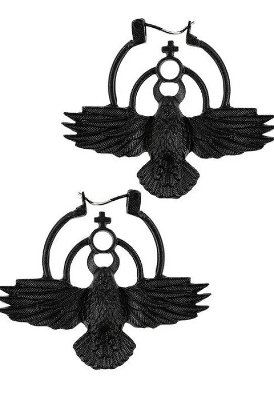 Gotyckie kolczyki koła THE CROW EARRINGS-Restyle New