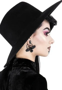 Gotyckie kolczyki koła THE CROW EARRINGS-Restyle New