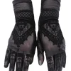Gotyckie rękawiczki z siateczki z wzorem mehendi, księżyce "Henna Gloves"-Restyle Outlet