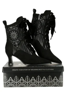Gotyckie Trzewiki SANCTORIUM Katedralne, sznurowane buty-Restyle Sale