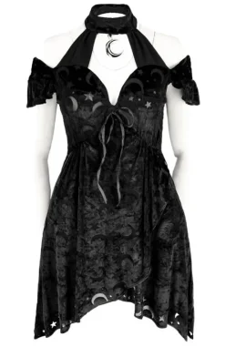 HEART OF THE MOON DRESS sukienka z obrożą i księżycem-Restyle Best
