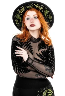 HERBAL HAT Haftowany kapelusz-Restyle Sale