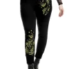 HERBAL SWEATPANTS Spodnie dresowe modelujące z haftem-Restyle Discount