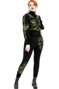 HERBAL SWEATPANTS Spodnie dresowe modelujące z haftem-Restyle Discount