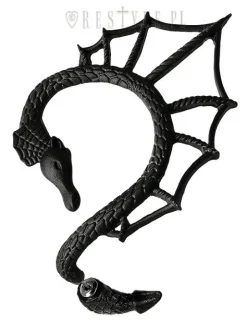 Kolczyk Nausznica na lewe ucho "DRAGON EARCUFF"-Restyle Sale